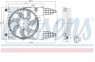 Ventilators, Motora dzesēšanas sistēma NISSENS 85942 6