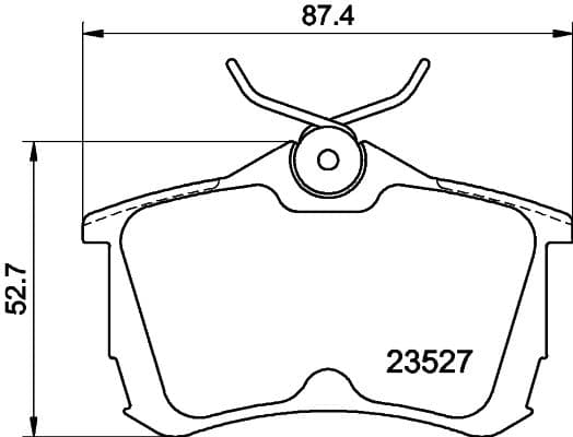 Bremžu uzliku kompl., Disku bremzes HELLA 8DB 355 009-511 1