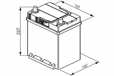 Startera akumulatoru baterija BOSCH 0 092 S40 300 5