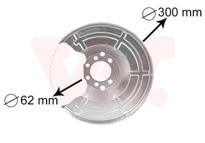 Dubļu sargs, Bremžu disks VAN WEZEL 3745371 1