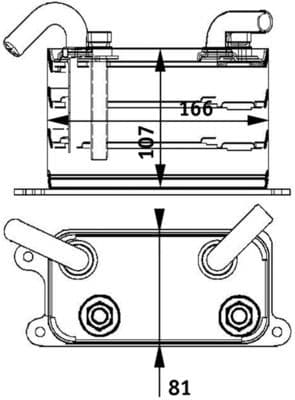 Eļļas radiators, Automātiskā pārnesumkārba MAHLE CLC 62 000P 2