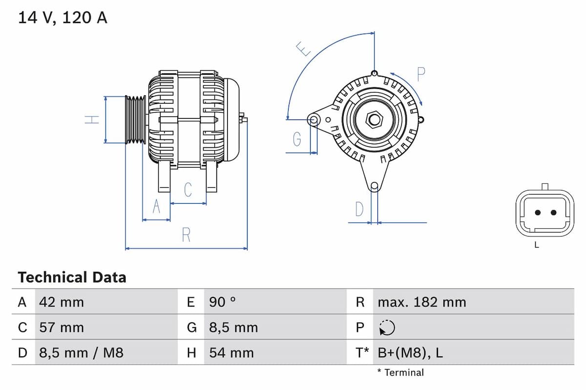 Ģenerators BOSCH 0 986 049 810 1