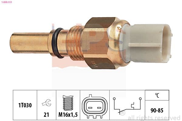 Termoslēdzis, Radiatora ventilators EPS 1.850.151 1