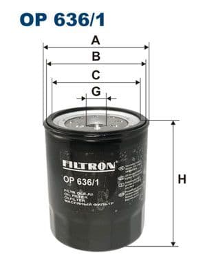 Eļļas filtrs FILTRON OP 636/1 1