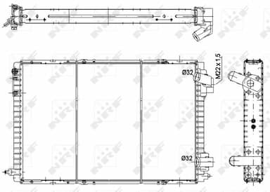 Radiators, Motora dzesēšanas sistēma NRF 58941 5