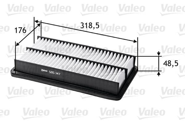 Gaisa filtrs VALEO 585147 1