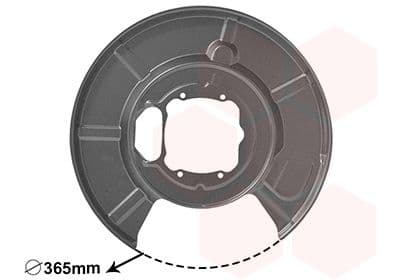 Dubļu sargs, Bremžu disks VAN WEZEL 0655374 1