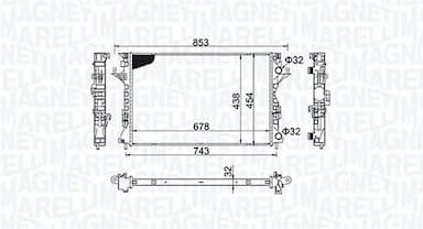 Radiators, Motora dzesēšanas sistēma MAGNETI MARELLI 350213152200 1