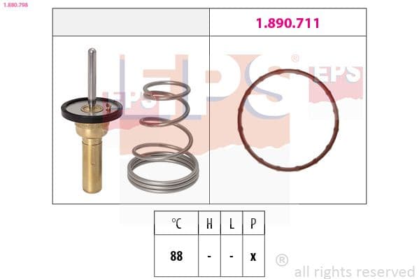 Termostats, Dzesēšanas šķidrums EPS 1.880.798 1