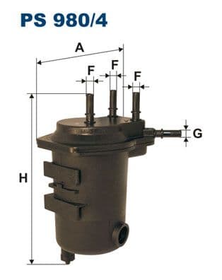 Degvielas filtrs FILTRON PS 980/4 1