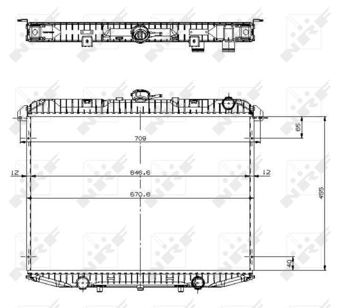 Radiators, Motora dzesēšanas sistēma NRF 519533 1