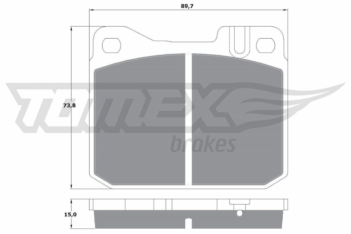 Bremžu uzliku kompl., Disku bremzes TOMEX Brakes TX 10-22 1