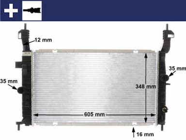 Radiators, Motora dzesēšanas sistēma MAHLE CR 2120 000S 1