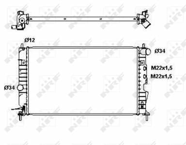 Radiators, Motora dzesēšanas sistēma NRF 50563 4