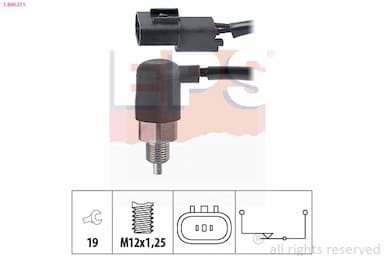 Slēdzis, Atpakaļgaitas signāla lukturis EPS 1.860.211 1