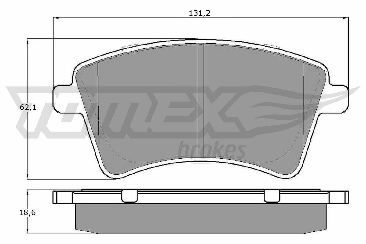 Bremžu uzliku kompl., Disku bremzes TOMEX Brakes TX 15-84 1