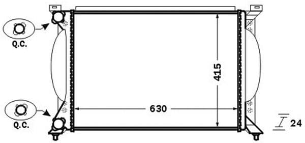 Radiators, Motora dzesēšanas sistēma MAHLE CR 1417 000S 1