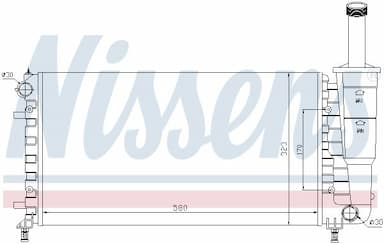 Radiators, Motora dzesēšanas sistēma NISSENS 61888 5