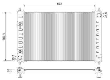 Radiators, Motora dzesēšanas sistēma VALEO 701195 1