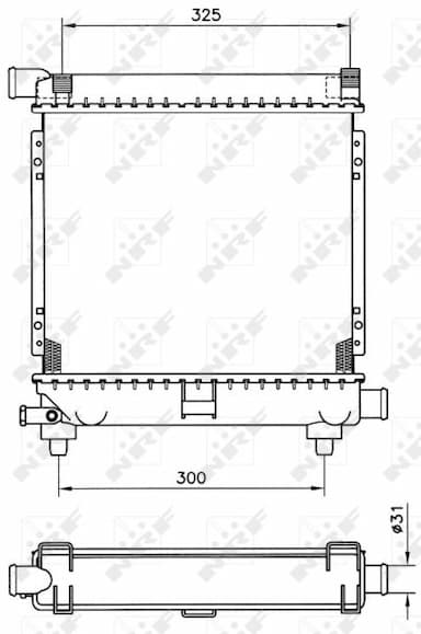 Radiators, Motora dzesēšanas sistēma NRF 507662 4