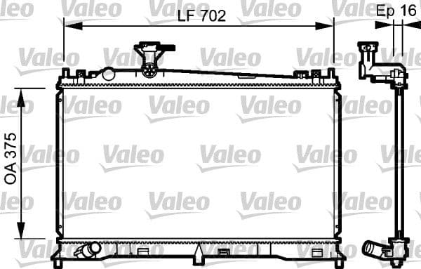 Radiators, Motora dzesēšanas sistēma VALEO 735053 1