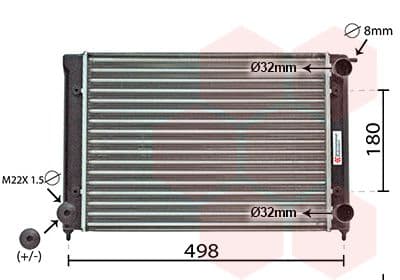 Radiators, Motora dzesēšanas sistēma VAN WEZEL 58002040 1