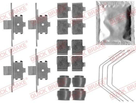 Piederumu komplekts, Disku bremžu uzlikas QUICK BRAKE 109-1791 1