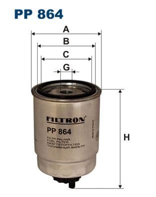 Degvielas filtrs FILTRON PP 864 1