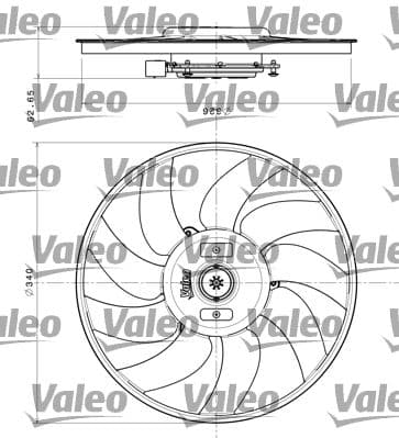 Ventilators, Motora dzesēšanas sistēma VALEO 696349 1