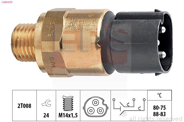 Termoslēdzis, Radiatora ventilators EPS 1.850.679 1