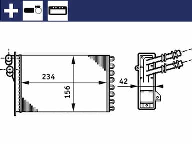 Siltummainis, Salona apsilde MAHLE AH 72 000S 1