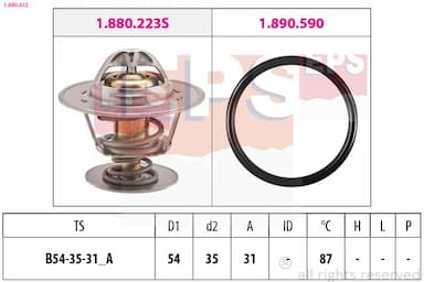 Termostats, Dzesēšanas šķidrums EPS 1.880.432 1