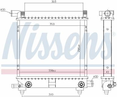 Radiators, Motora dzesēšanas sistēma NISSENS 62550 5