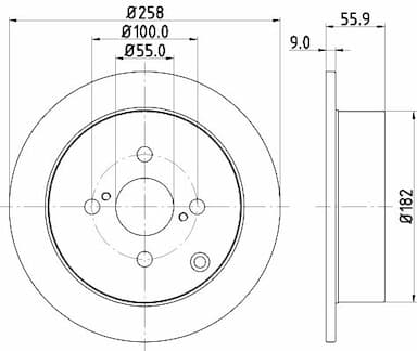 Bremžu diski HELLA 8DD 355 110-471 4