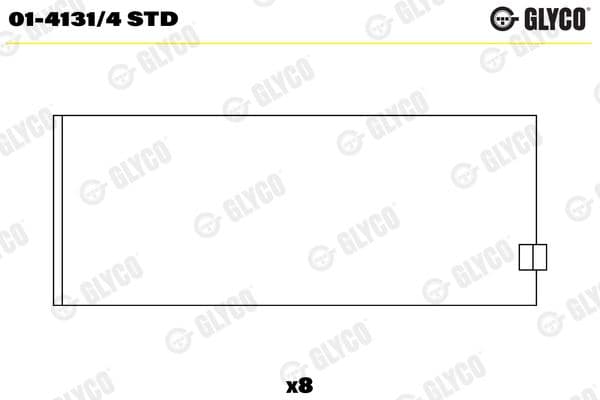 Klaņa gultnis GLYCO 01-4131/4 STD 1