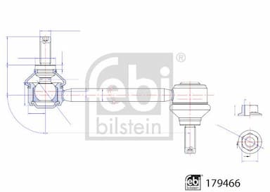 Stiepnis/Atsaite, Stabilizators FEBI BILSTEIN 179466 2