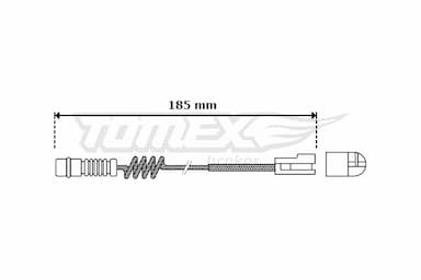 Indikators, Bremžu uzliku nodilums TOMEX Brakes TX 30-54 1