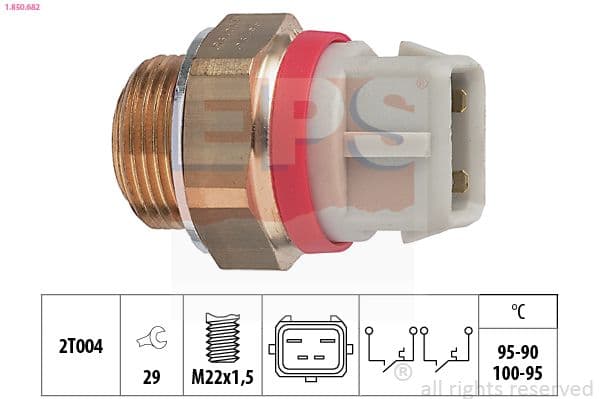 Termoslēdzis, Radiatora ventilators EPS 1.850.682 1