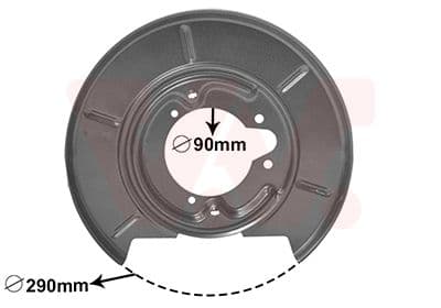 Dubļu sargs, Bremžu disks VAN WEZEL 0620374 1