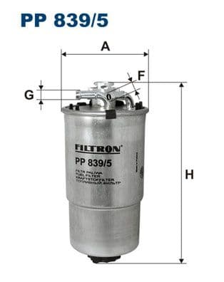 Degvielas filtrs FILTRON PP 839/5 1