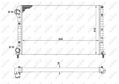 Radiators, Motora dzesēšanas sistēma NRF 53627 4