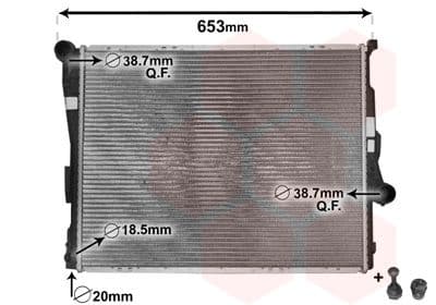 Radiators, Motora dzesēšanas sistēma VAN WEZEL 06002205 1