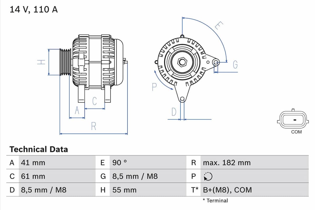 Ģenerators BOSCH 0 986 080 710 1