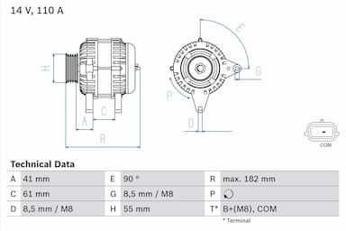 Ģenerators BOSCH 0 986 080 710 1