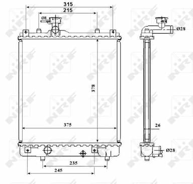 Radiators, Motora dzesēšanas sistēma NRF 53824 4