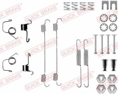 Piederumu komplekts, Bremžu loki QUICK BRAKE 105-0617 1