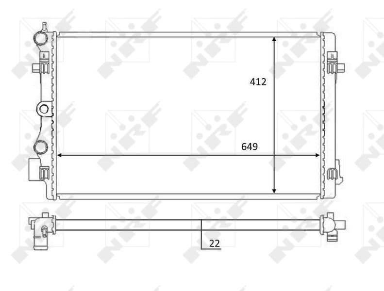 Radiators, Motora dzesēšanas sistēma NRF 59056 1