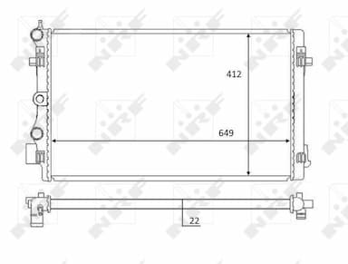 Radiators, Motora dzesēšanas sistēma NRF 59056 1