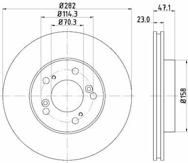 Bremžu diski HELLA 8DD 355 107-131 4