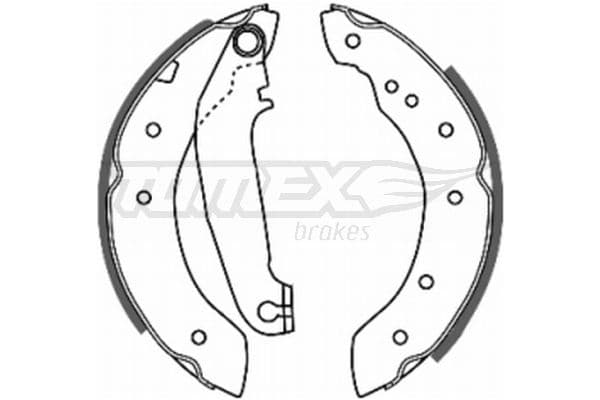 Bremžu loku komplekts TOMEX Brakes TX 20-65 1